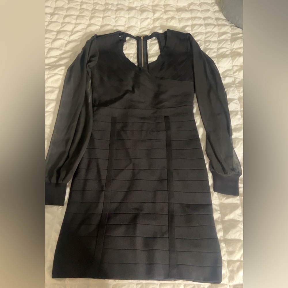 Bebe mini black bandage dress